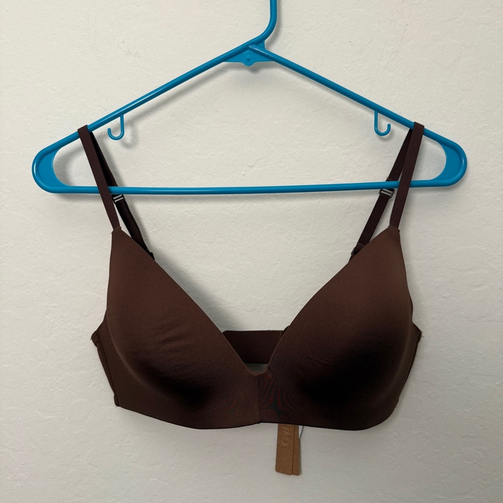 NWT Skims Wireless Form T-Shirt Bra in Cocoa - Size 36C - Picture 5 of 12